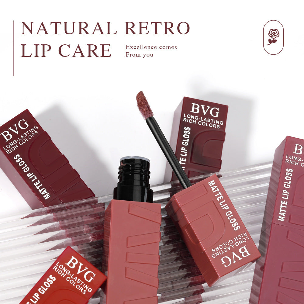 Matte Lip Lacquer Set - Non-Fading Moisturizing Lip Gloss Collection