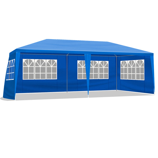 10x20 Outdoor Party Tent with Removable Sidewalls - Blue