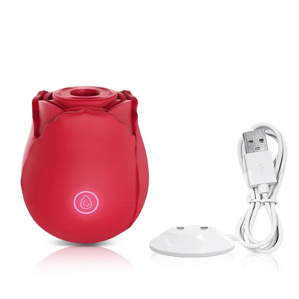 Rose Clitoral Sucking Vibrator - 10-Speed Rechargeable Personal Massager