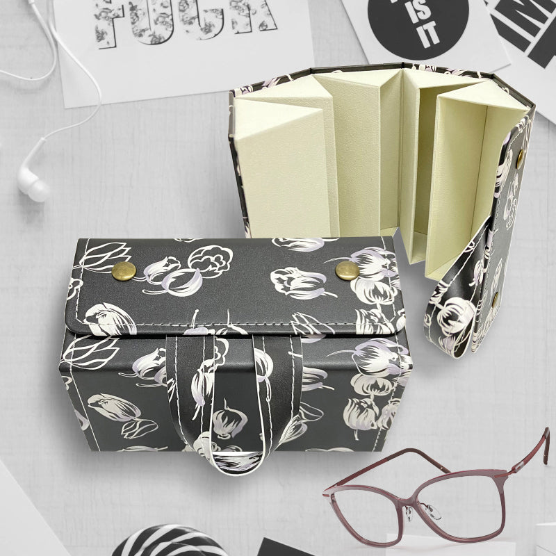 5in1 Sunglasses Travel Case Organizer Hangable, Eyeglasses Foldable