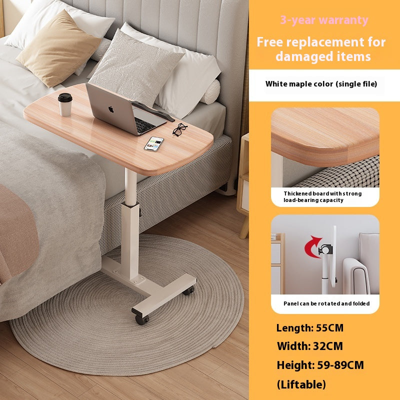 Adjustable Laptop Bedside Table - Portable, Rotating, Modern Design