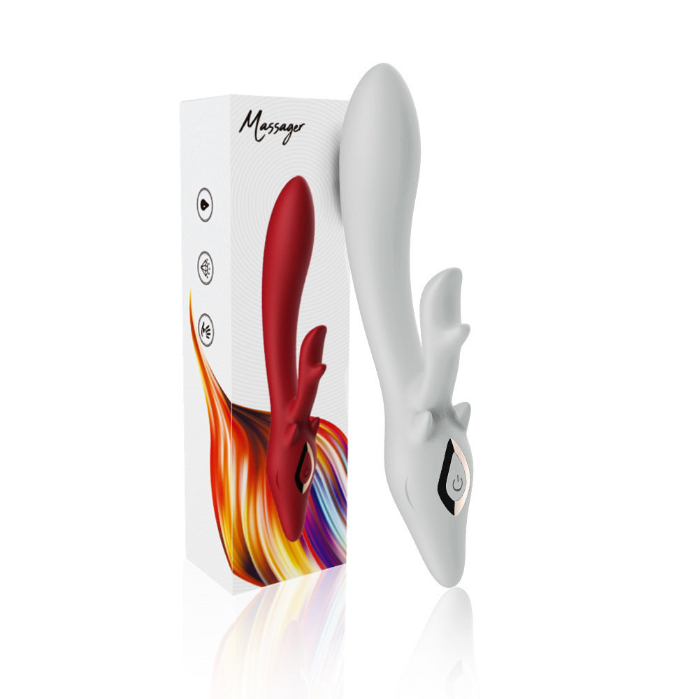 Deer Vibration Massage Toy - Flexible Silicone & ABS Relaxation Tool