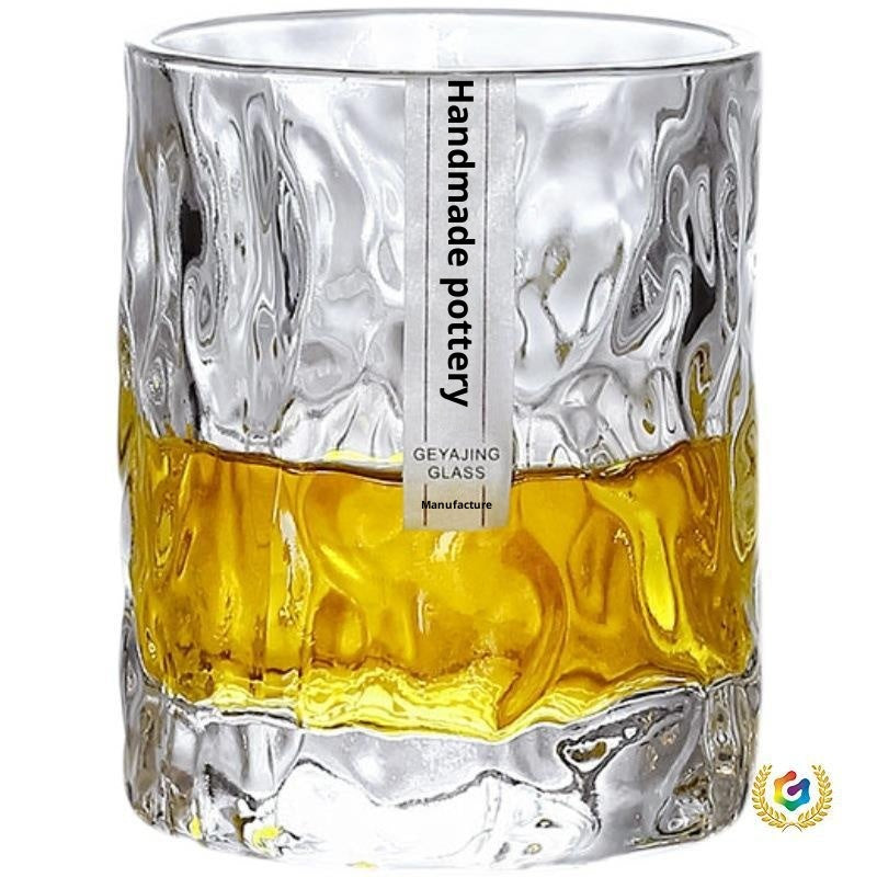 Hammered Surface Liquor Glass Whiskey Glacier Glass - Minimalist Japanese Style