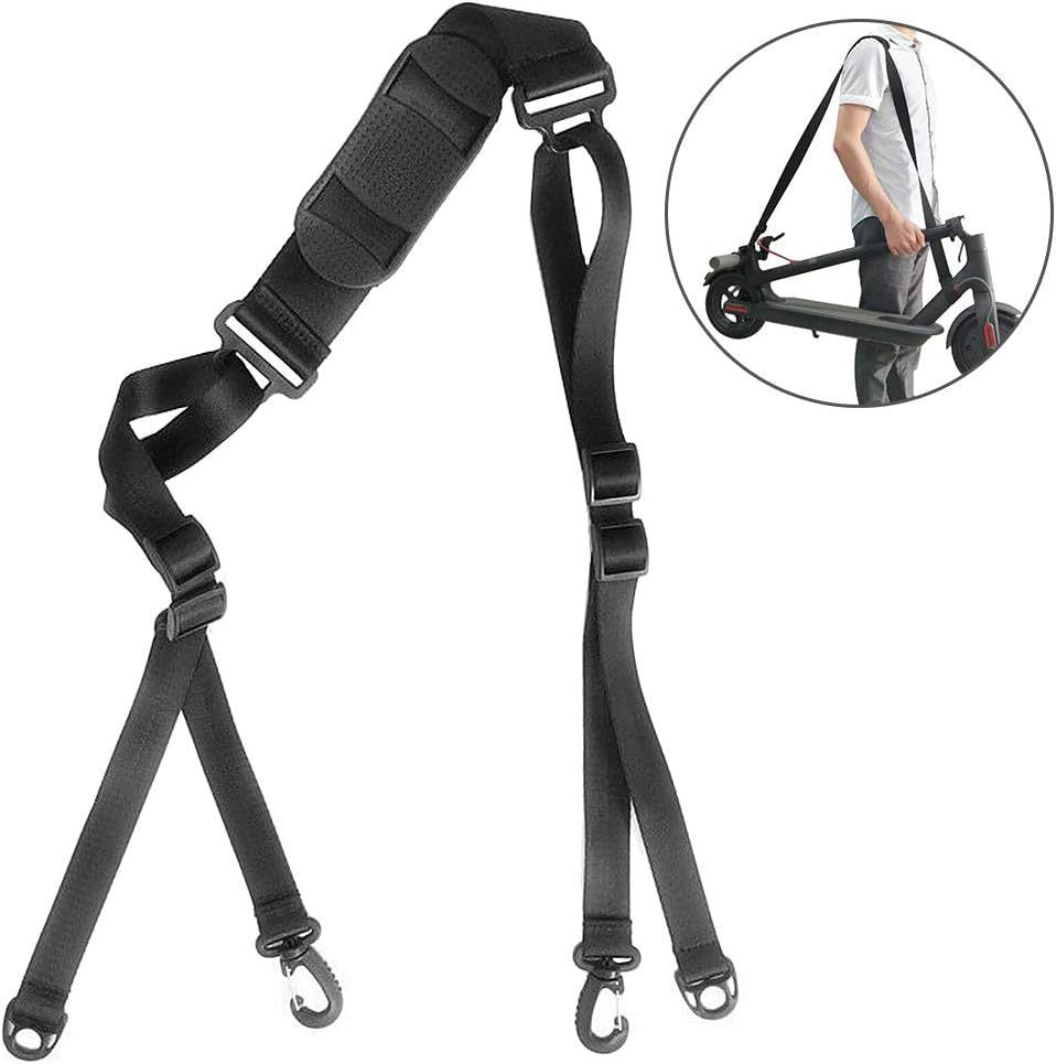 Portable Scooter Storage Belt with Shoulder Strap - Black, Free Size