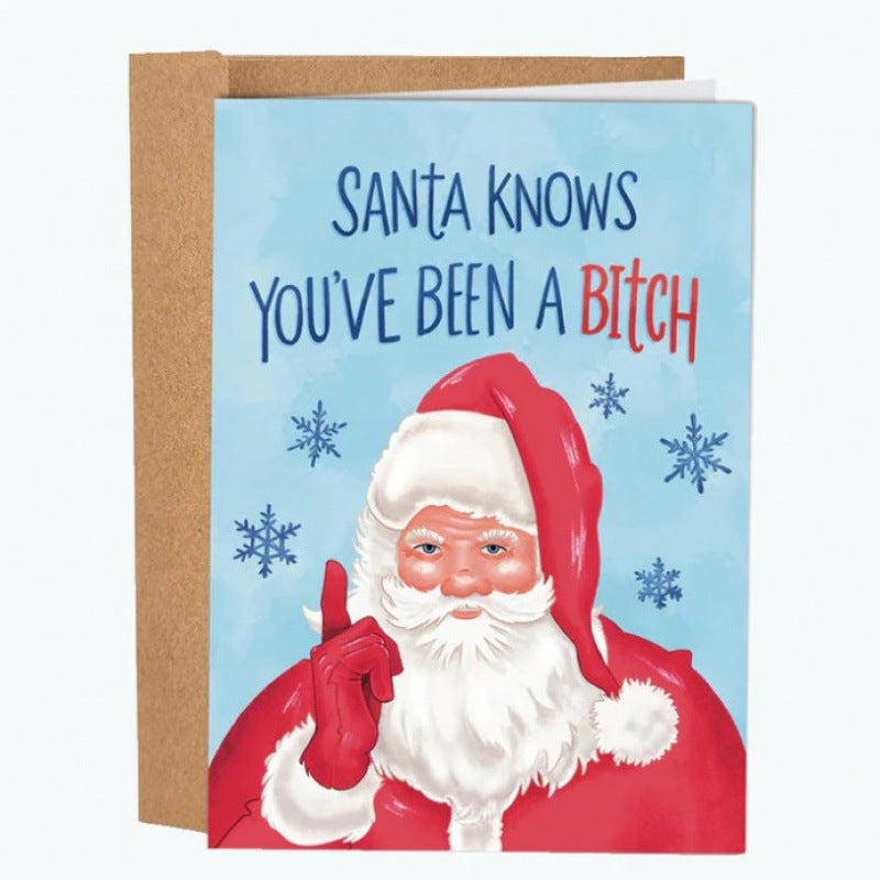 Funny Christmas Greeting Cards with Humorous Quotes - Assorted Sizes