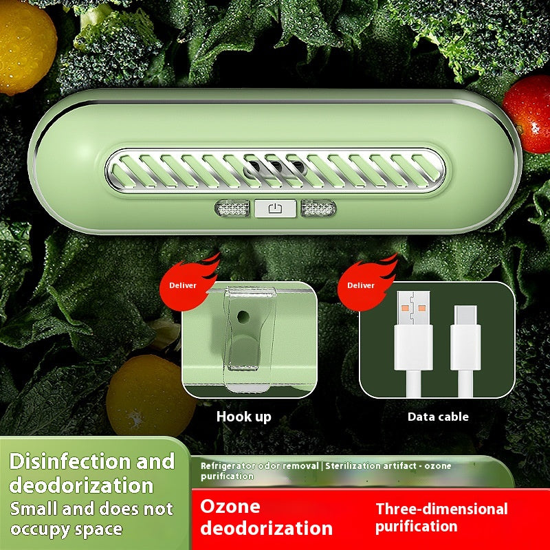 Refrigerator Deodorizer with Ozone Sterilization - Fresh Keep & Odor Removal