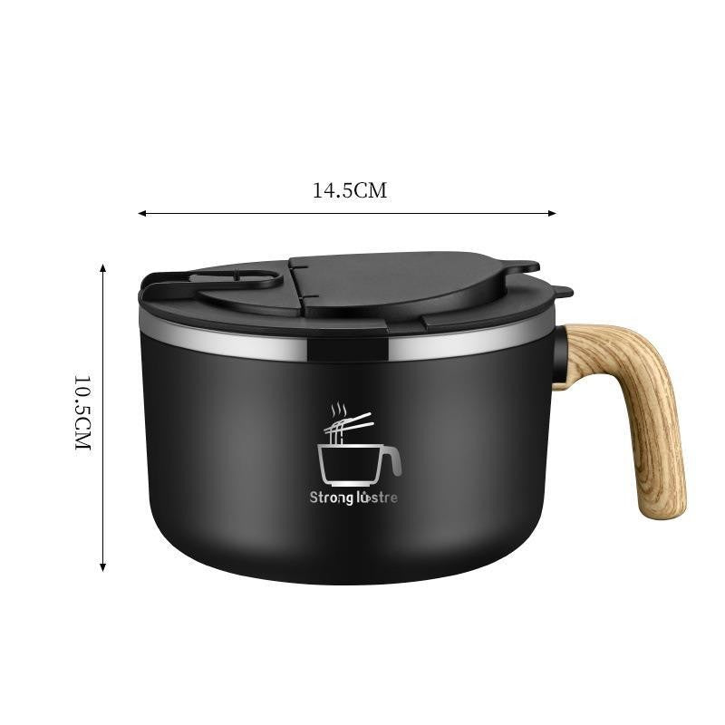 304 Stainless Steel Instant Noodle Bowl - Food Storage & Serving Kitchenware