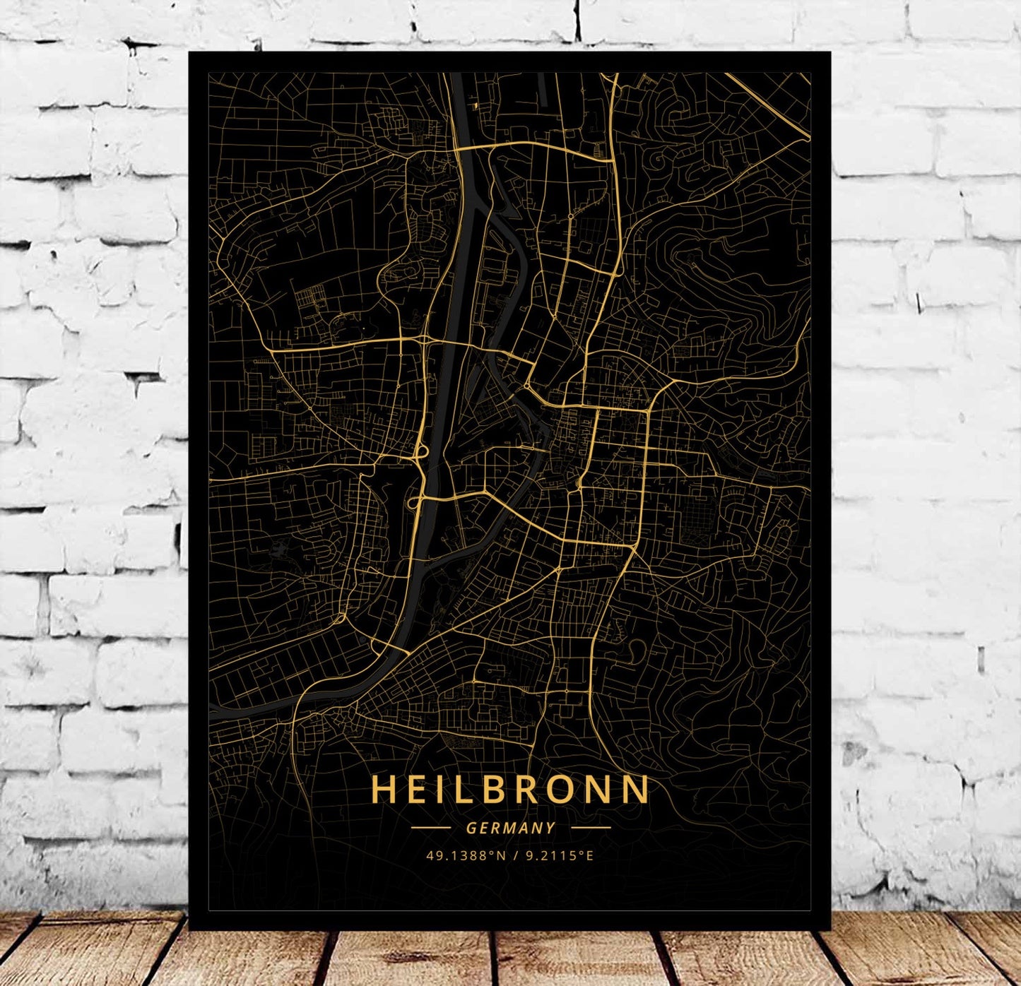 Modern Landscape Decorative Canvas Wall Art for Living Room - Flensburg Germany
