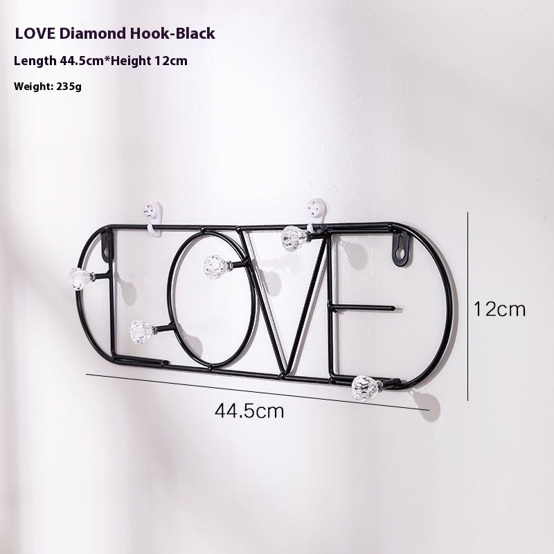 Wall Door Key Hook Rack Organizer for Hallway Bedroom Entryway