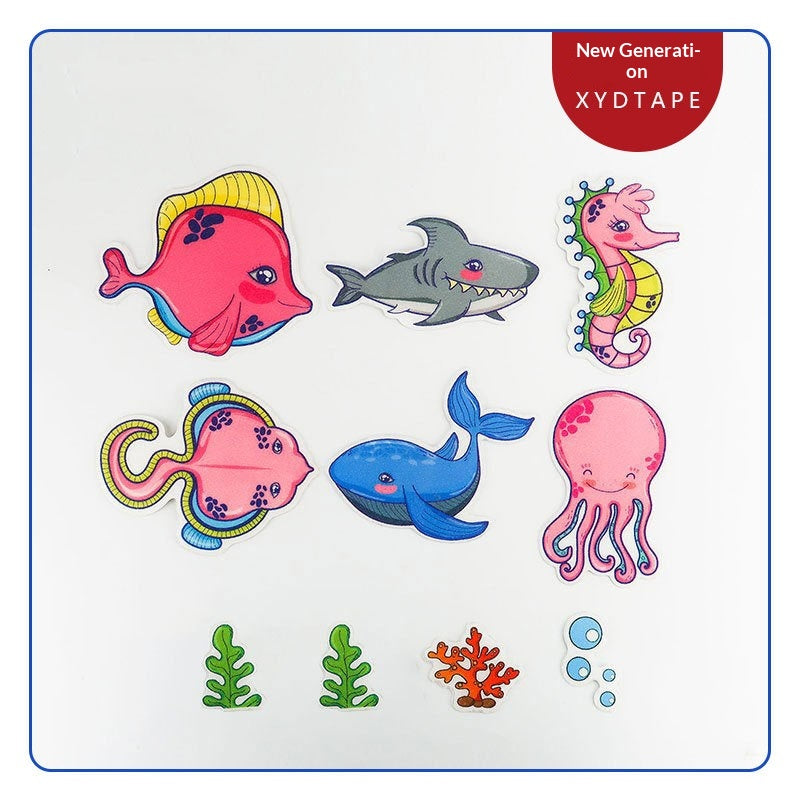 Colorful Waterproof Anti-Slip Stickers for Bathroom & Bathtub Safety
