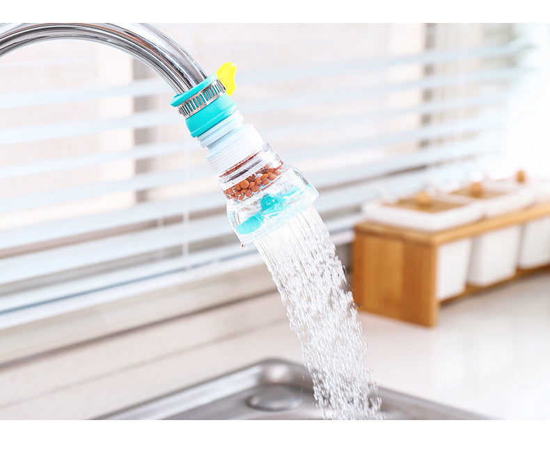 Adjustable Water Filter Shower Nozzle with Splash-Proof Sprayer for Tap Faucet