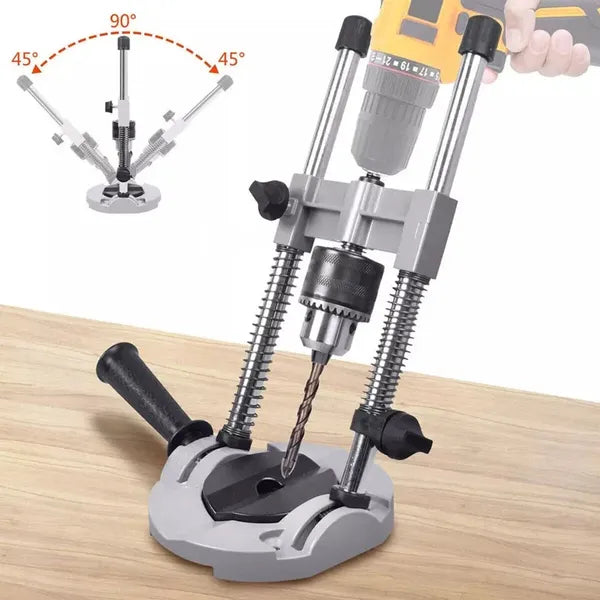 Electric Drill Stand with Adjustable Angles for Precise Drilling Support