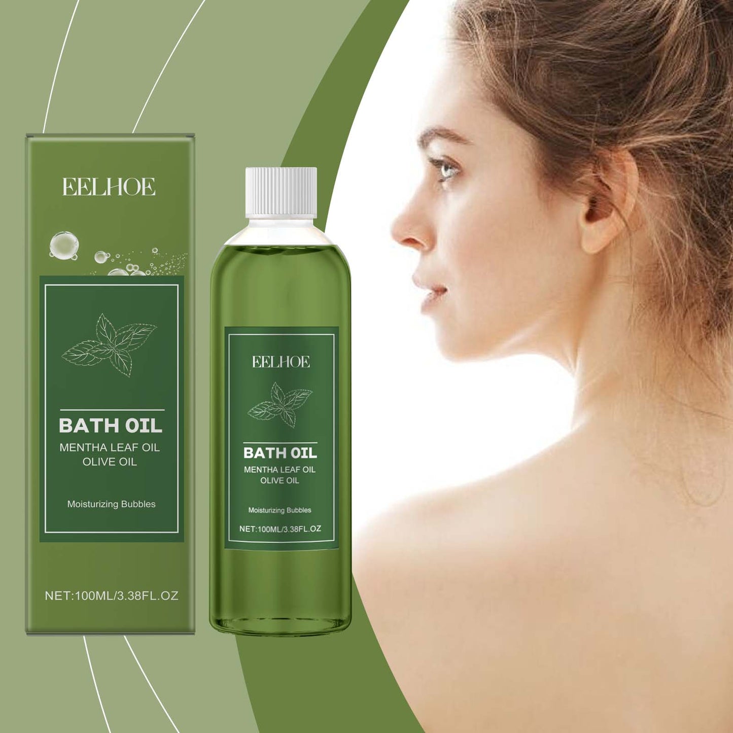 Moisturizing Bubble Bath Essential Oil - Hydrating Body Cleansing Oil 100ml