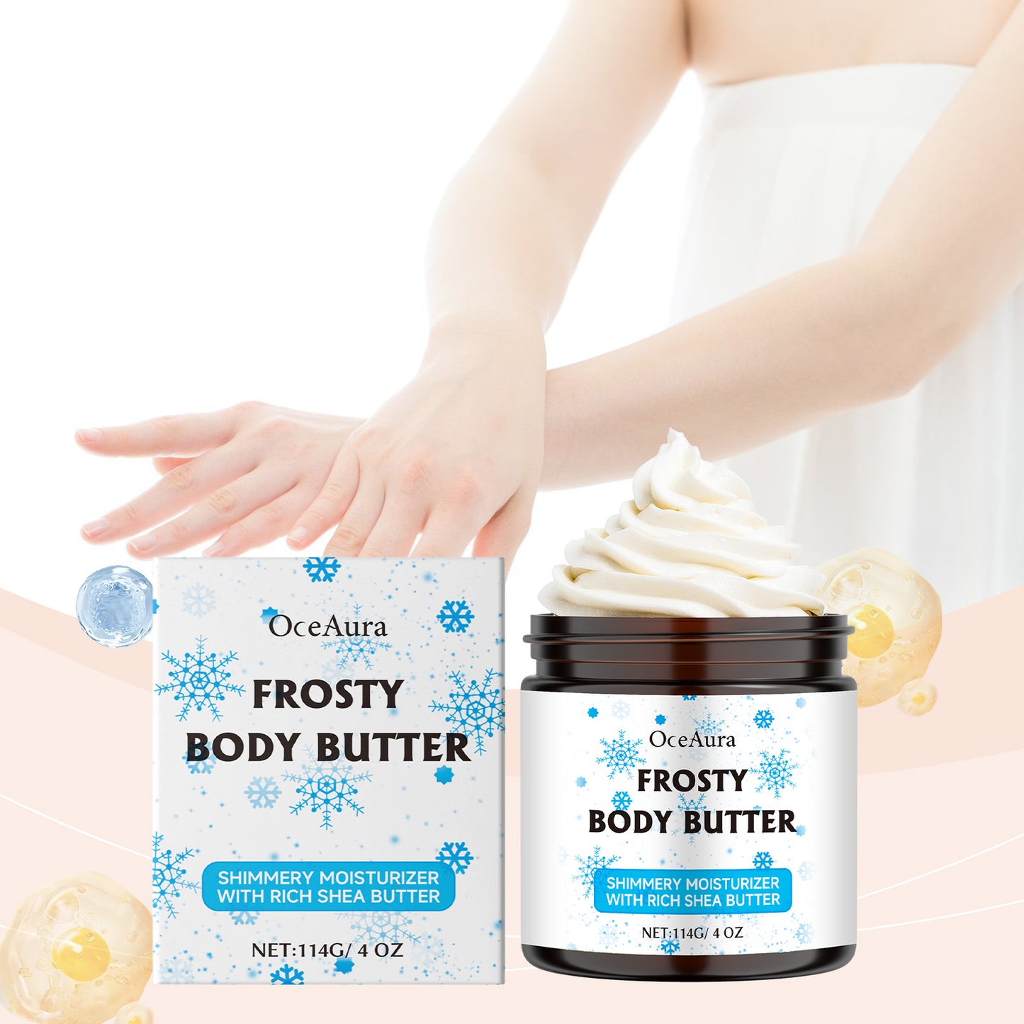 Shea Butter Moisturizing Body Cream with Jojoba Oil & Collagen