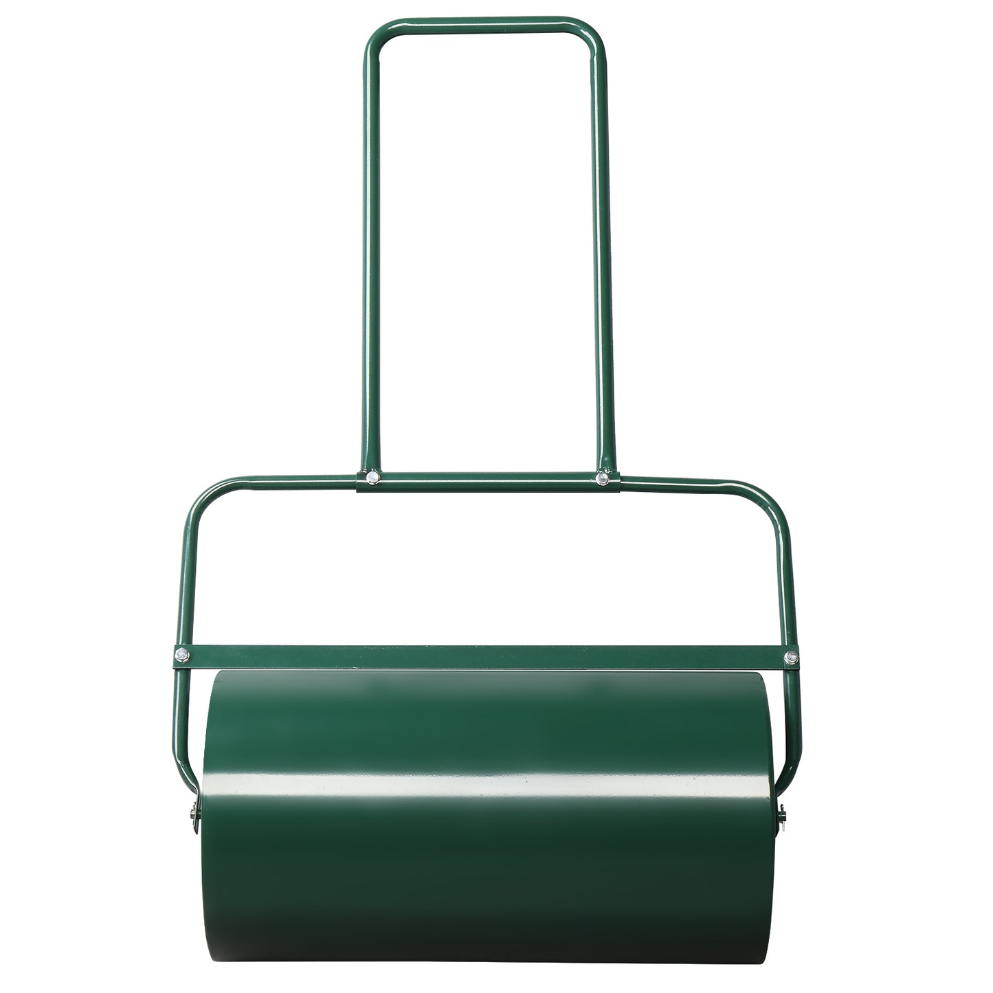 24 Inch Green Lawn Roller for Garden, Steel Drum with Water Fill Capacity