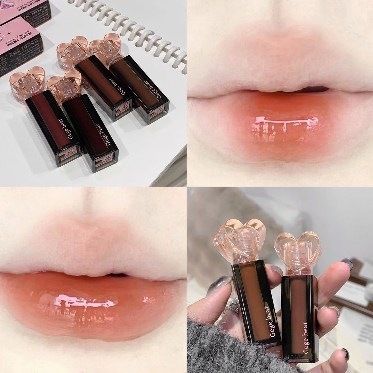 Moisturizing Lip Lacquer Water-Based Gloss with Mirror Finish - Multiple Colors