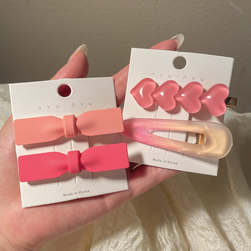 Cute Hair Clips Set - Handmade Resin Hairpins
