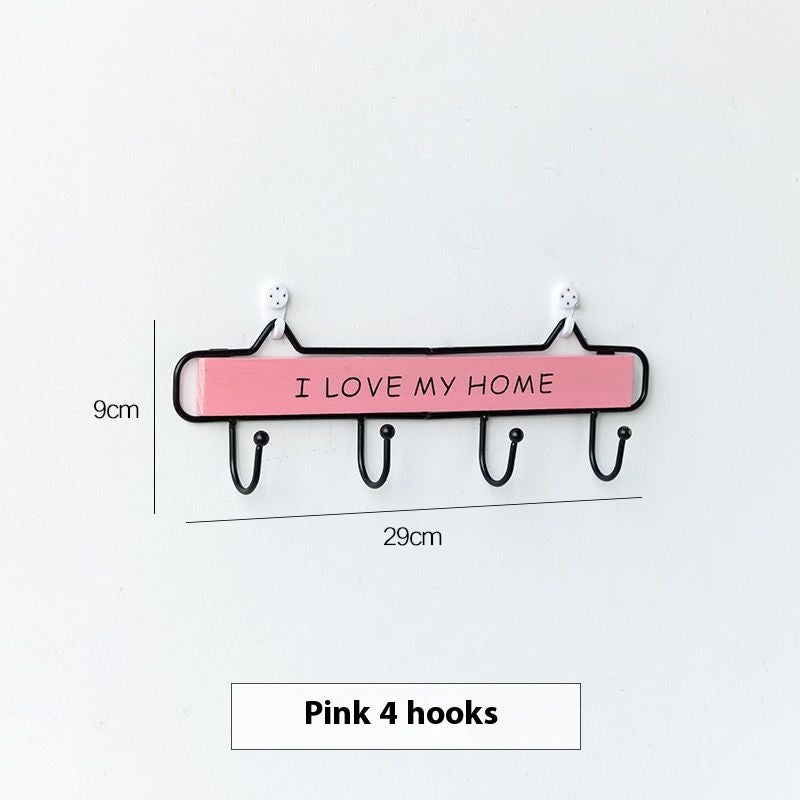 Wall Door Key Hook Rack Organizer for Hallway Bedroom Entryway