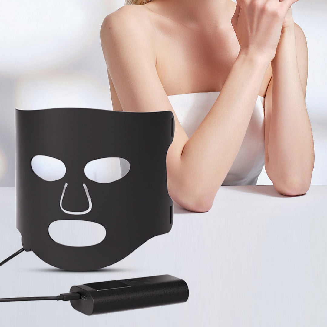 Colorful LED Phototherapy Face Mask for Skin Rejuvenation and Acne Treatment