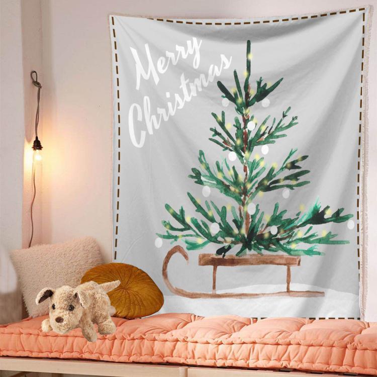 Christmas Tapestry Tablecloth with Cartoon Anime Pattern - Multiple Sizes & Styles