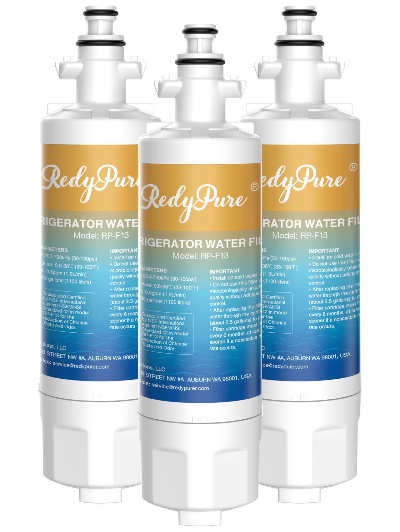 LG Refrigerator Water Filter Replacement - 3 Pack LT700P, ADQ36006101, Kenmore