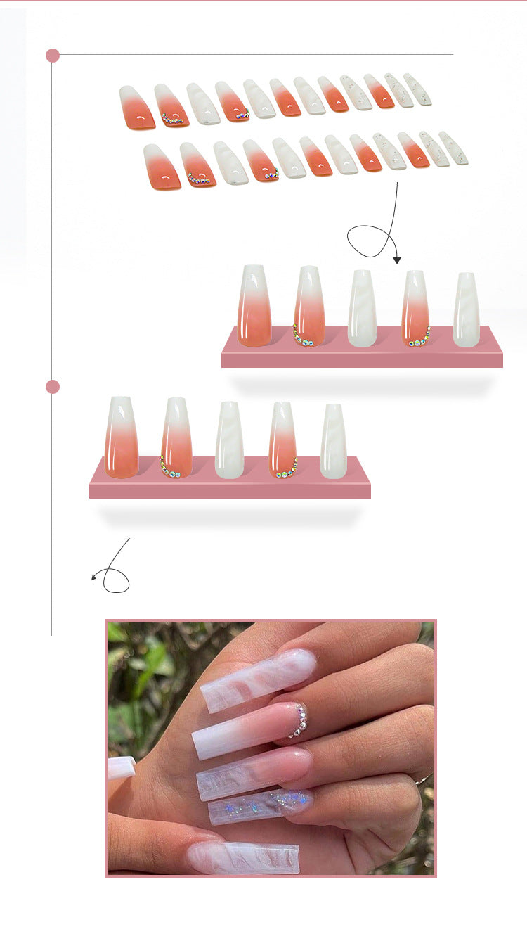 White Smudges Nail Art Enhancement Kit