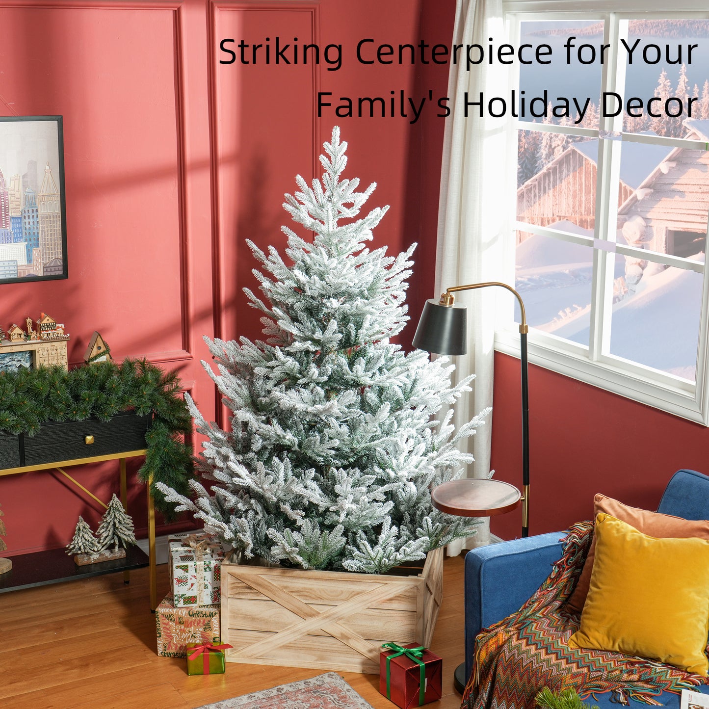 6 Foot Artificial Christmas Tree with 795 Realistic Branches