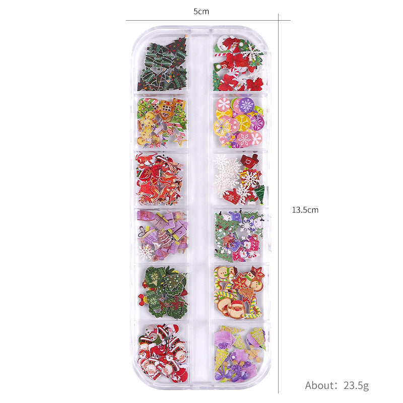 Nail Art Ornament Set - Wood Pulp Butterfly & Flower Design