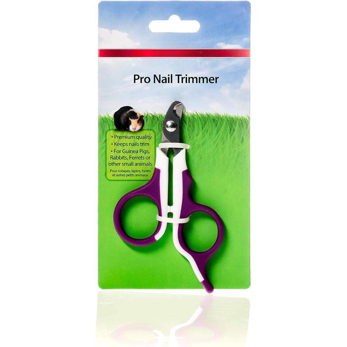 Pet Nail Trimmer - Professional Quality Nail Clippers for Dogs and Cats - Purple