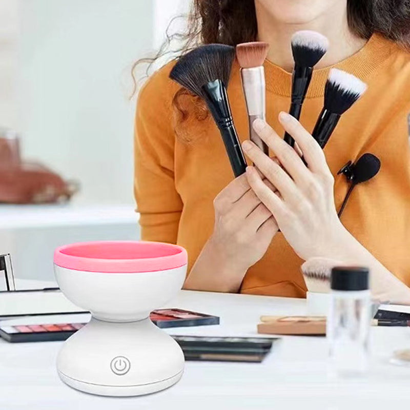 Electric Makeup Brush Cleaner Machine Portable USB Cosmetic Brush Cleaning Tool
