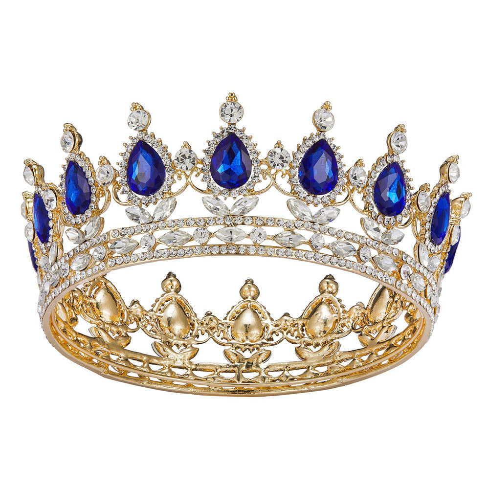 Baroque Diamond Bridal Crown Headdress