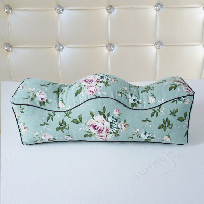 Leg Rest Pillow with Botanical Pattern - Home & Garden Cushion