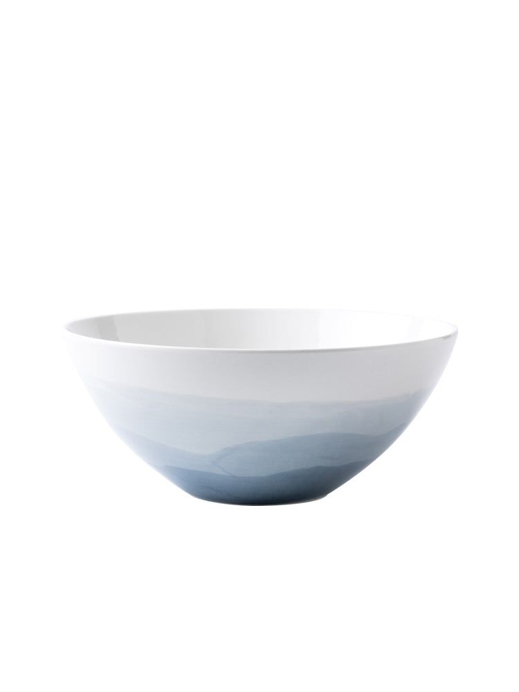 Solid Color Ceramic Noodle Bowl Set - Personalized Kitchen Dinnerware