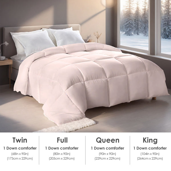 Extra Large Pink Duvet Insert - Cozy & Skin-Friendly Bedding