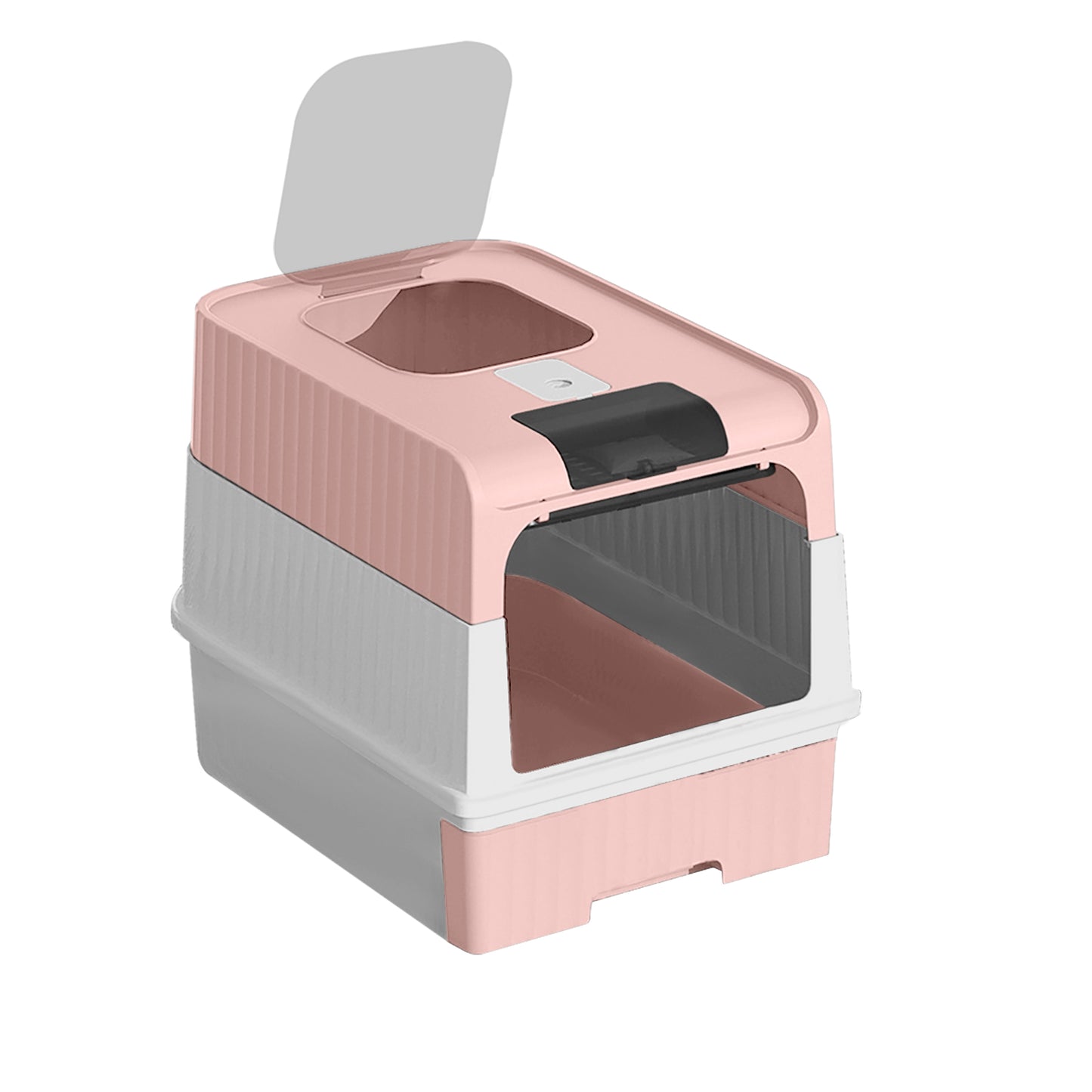 Self Pickup Cat Litter Box with Magic Cube Design - Multiple Colors Available