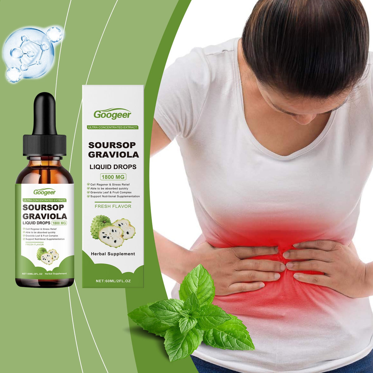 Googeer Liquid Drops Body Treatment