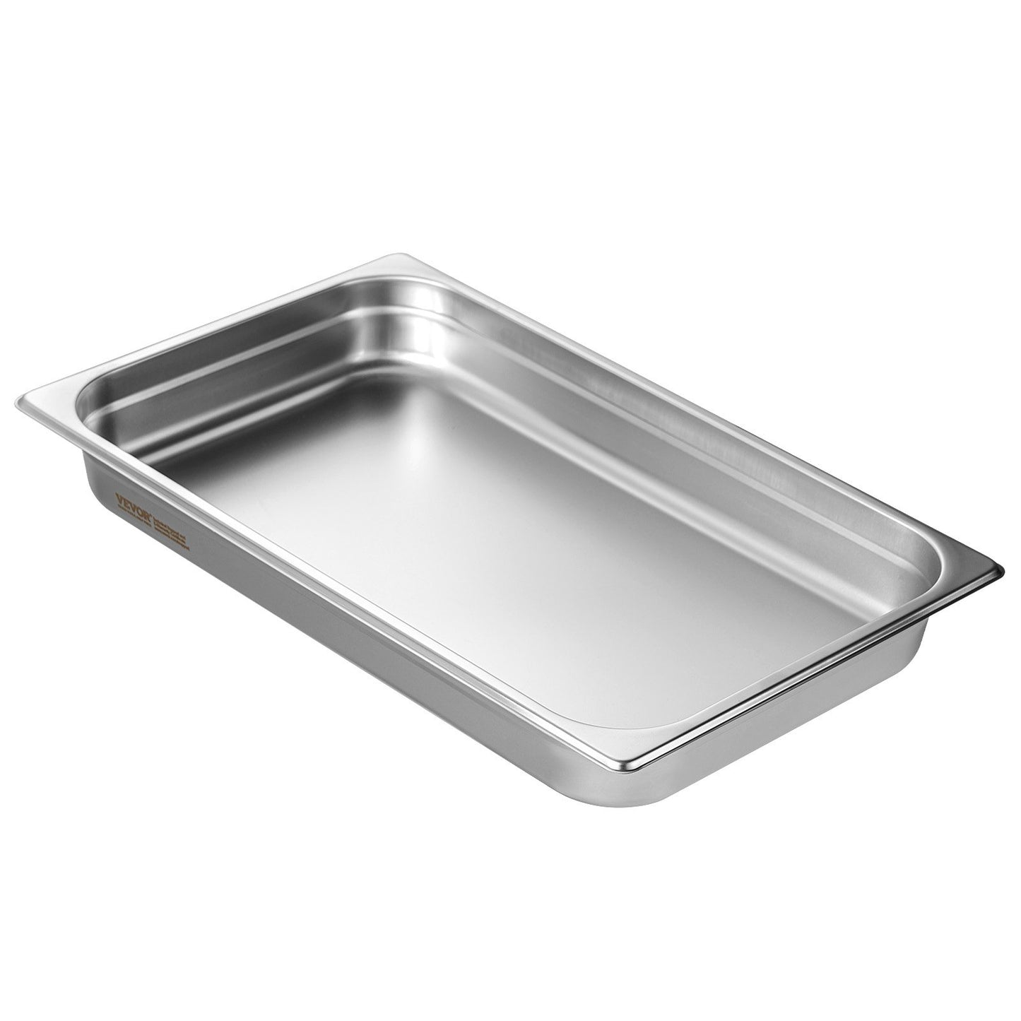 6 Pack Full-Size Stainless Steel Steam Table Pans - 2.5-Inch Deep