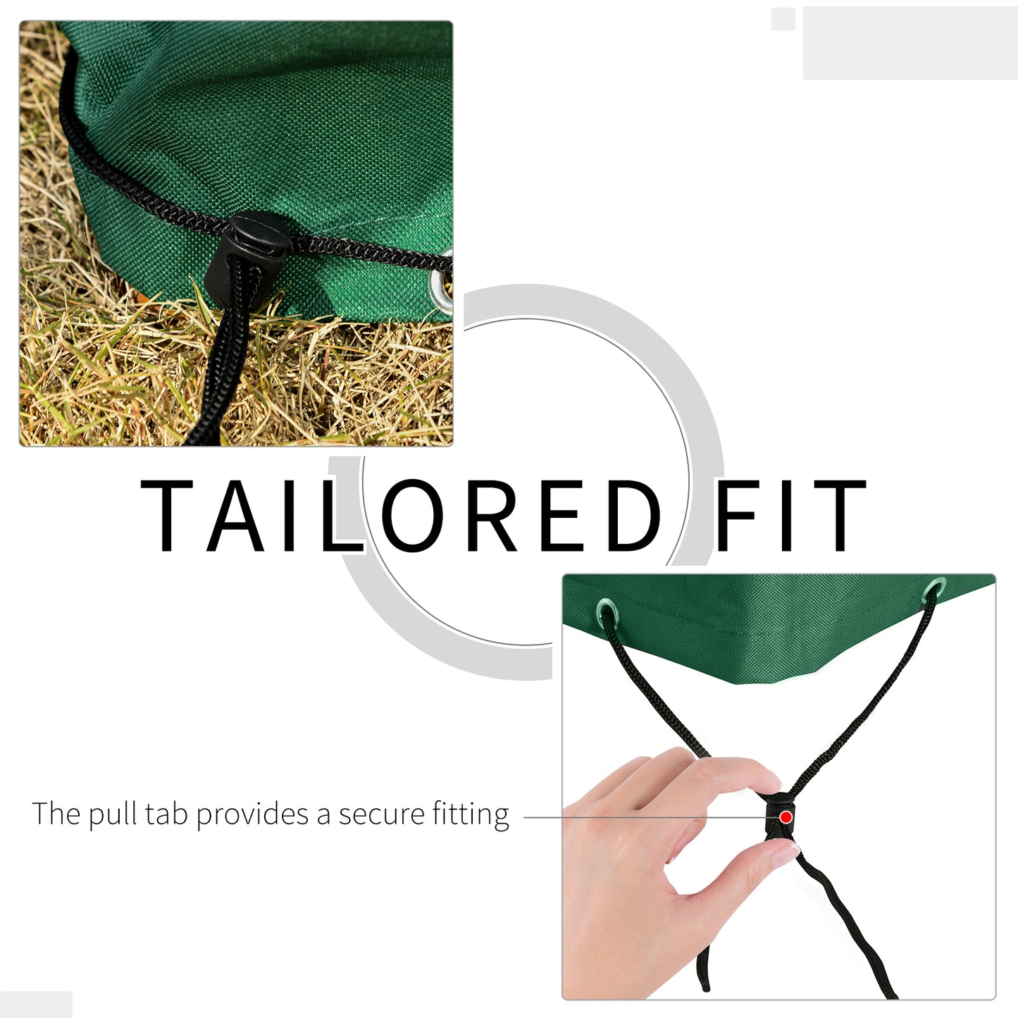 Waterproof Outdoor Swing Chair Cover - Dark Green