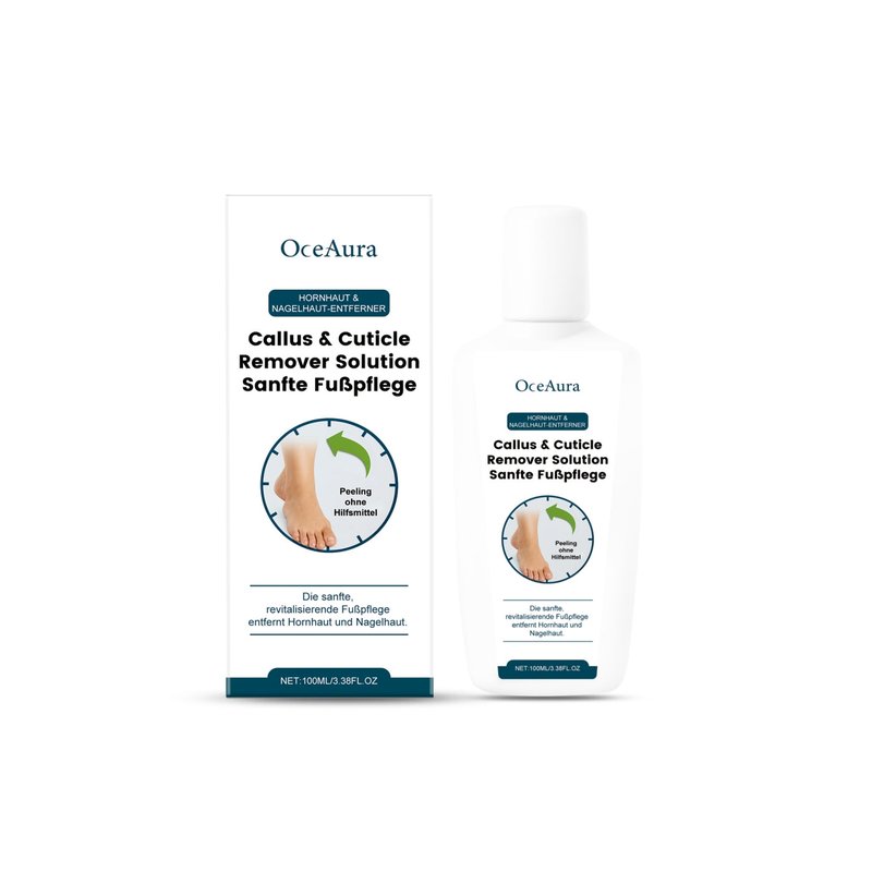 Callus & Cuticle Remover Solution 100ml - Exfoliating Skin Care for Hands & Feet