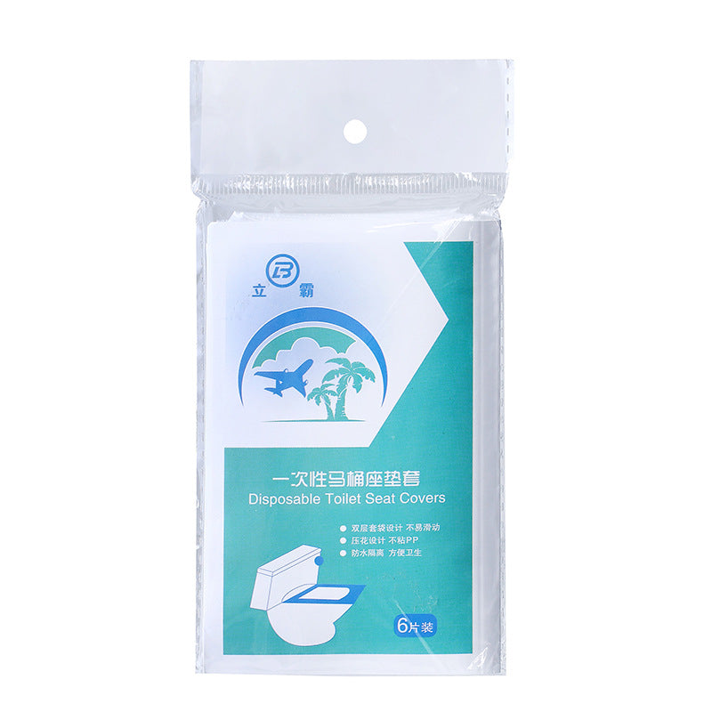 Toilet Seat Cushion Covers 10PCS Non-Slip Waterproof Paper Toilet Accessories