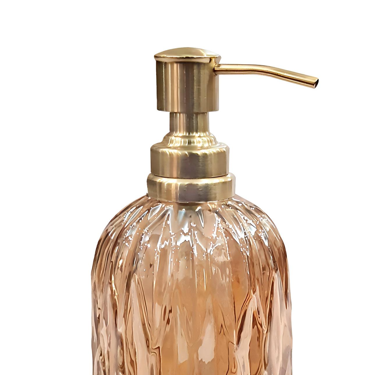 Glass Liquid Soap Dispenser Pump Bottle Bathroom Vanity & Kitchen