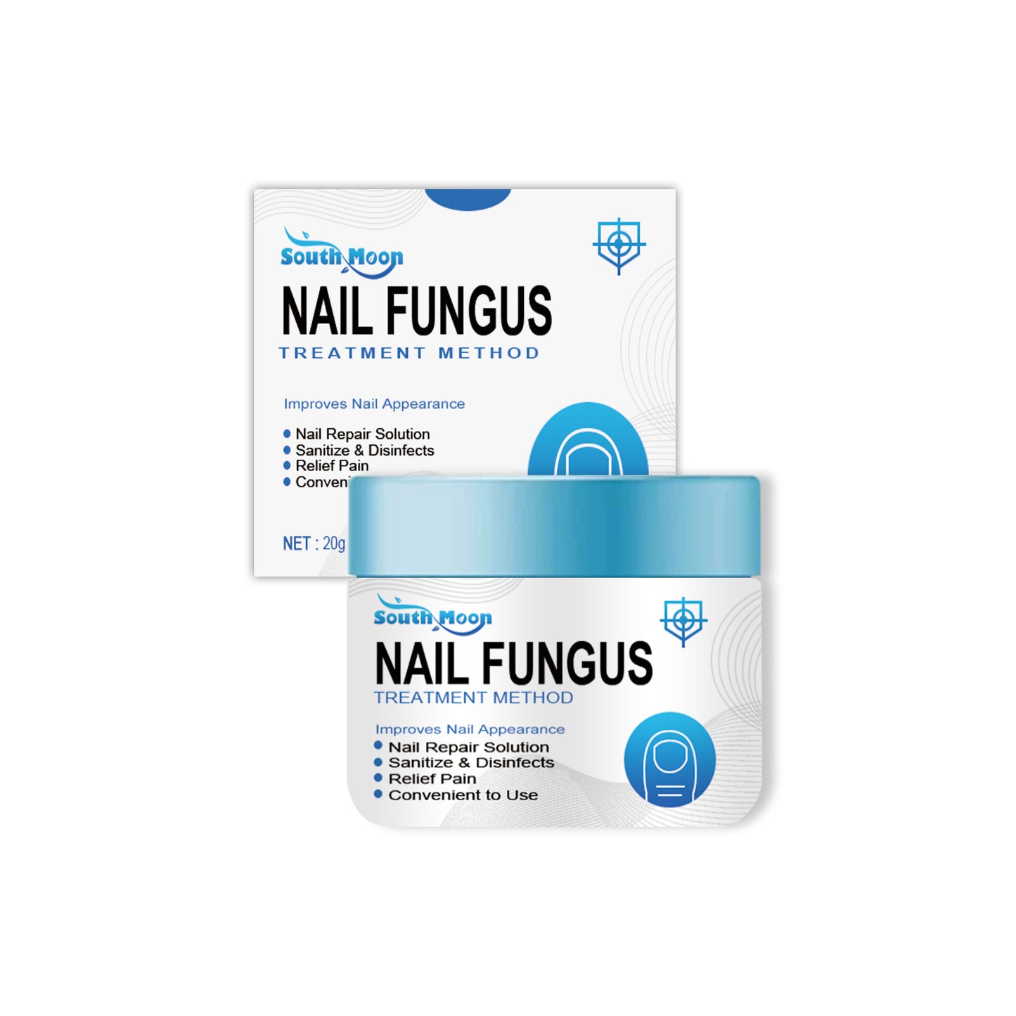 Gray Nail Moisturizing Repair Cream for Nail Care 20g