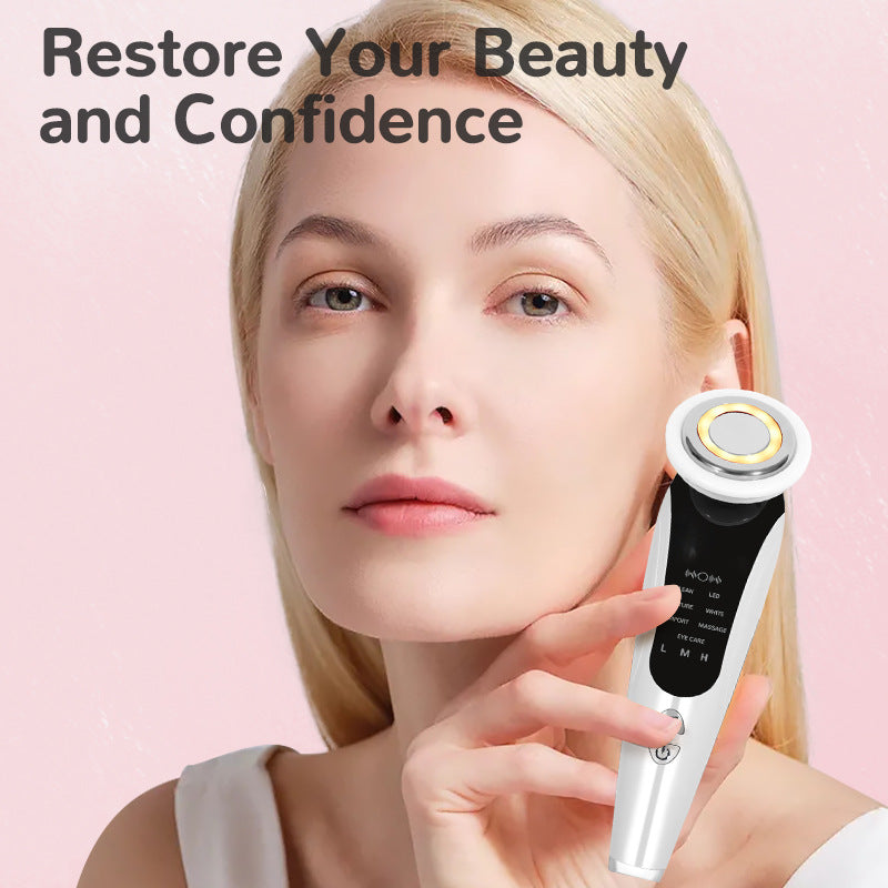 Multifunctional Portable LED Face Lifting Device with EMS & Color Light