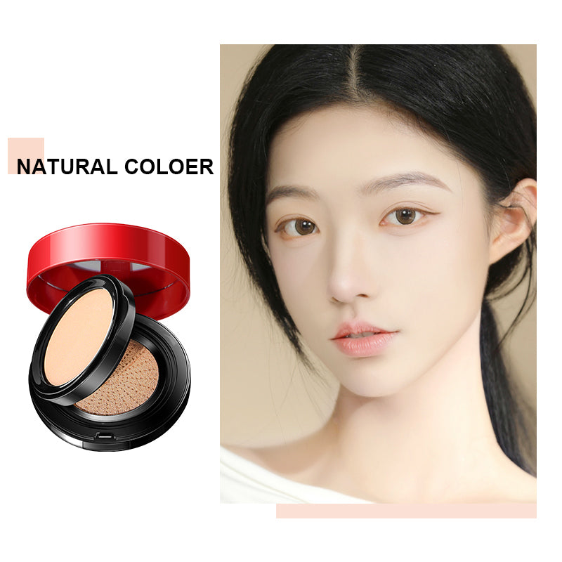 Double Layer Red Cushion Powder & Concealer Set for Face Makeup