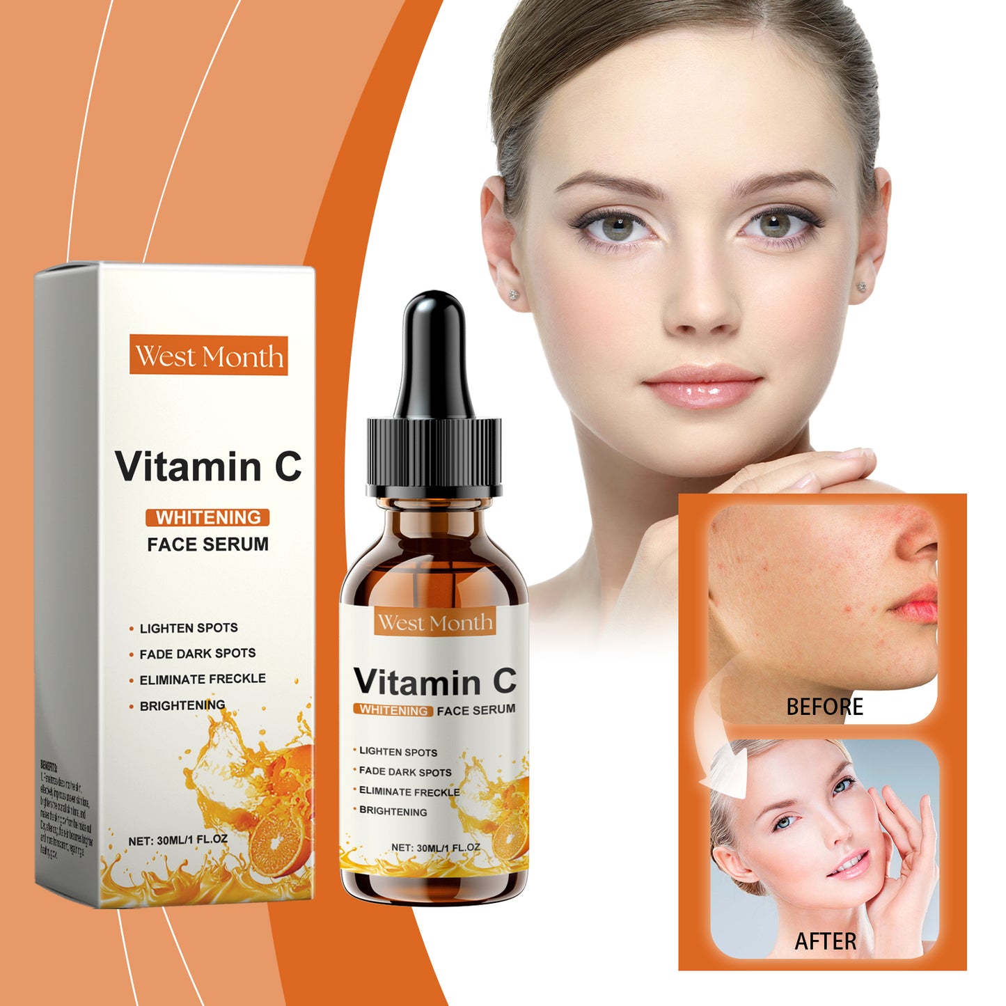 Vitamin C Face Serum - Brightening & Hydrating Skin Essence 30ml