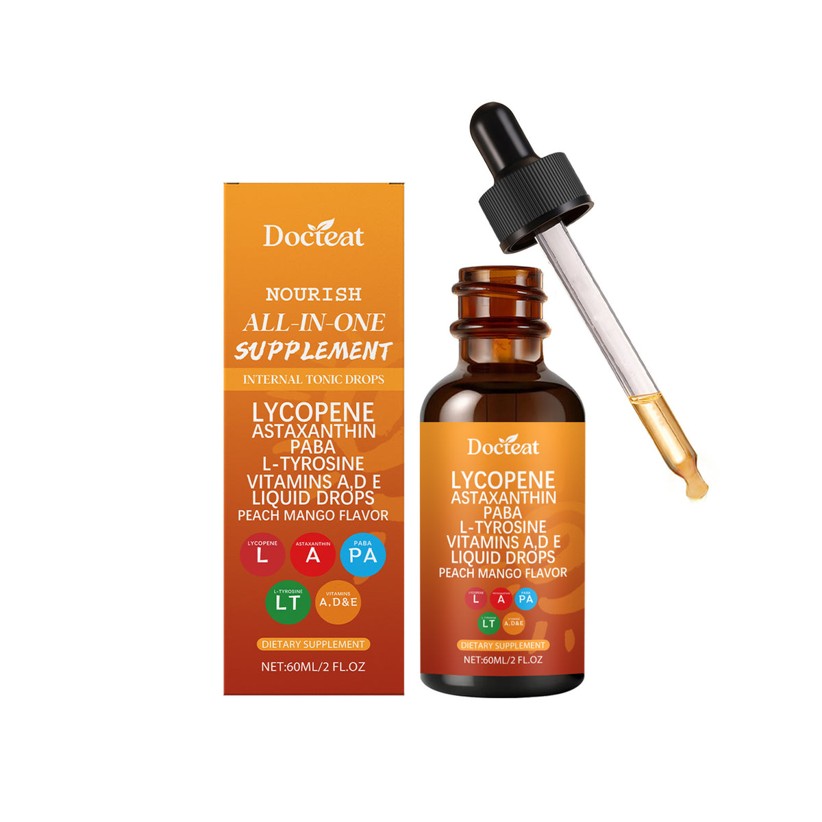 Nourishing Skin Support Drops with Vitamins & Extracts - 60ml