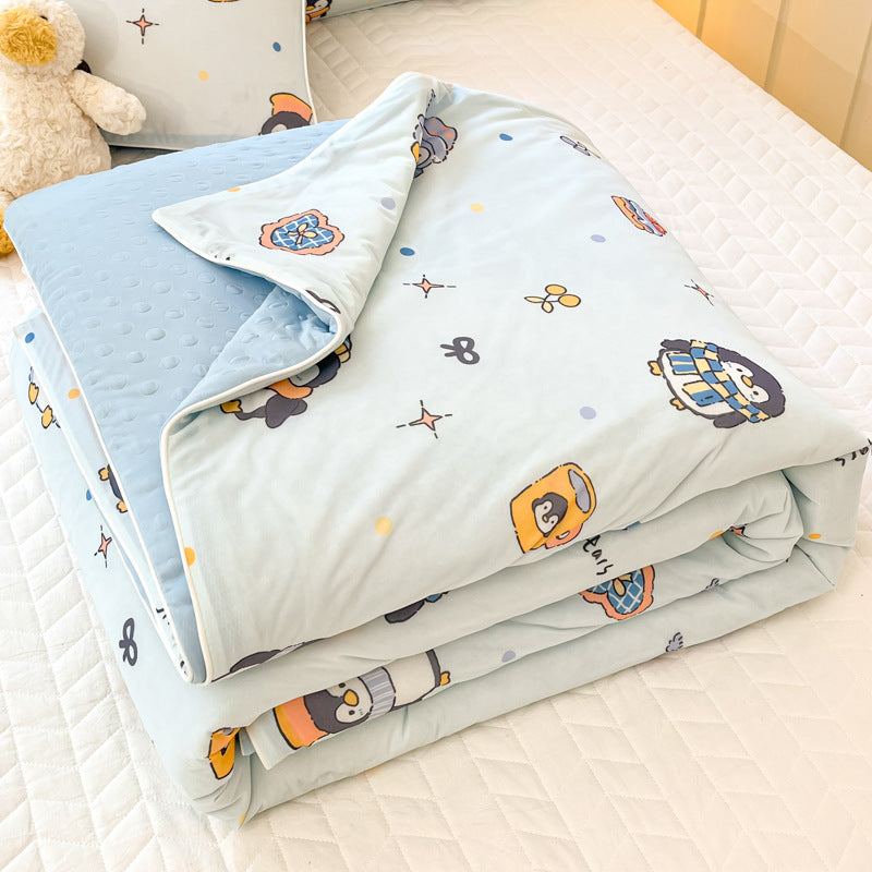 Summer Dormitory Single Cool Feeling Quilt - Multiple Sizes & Patterns