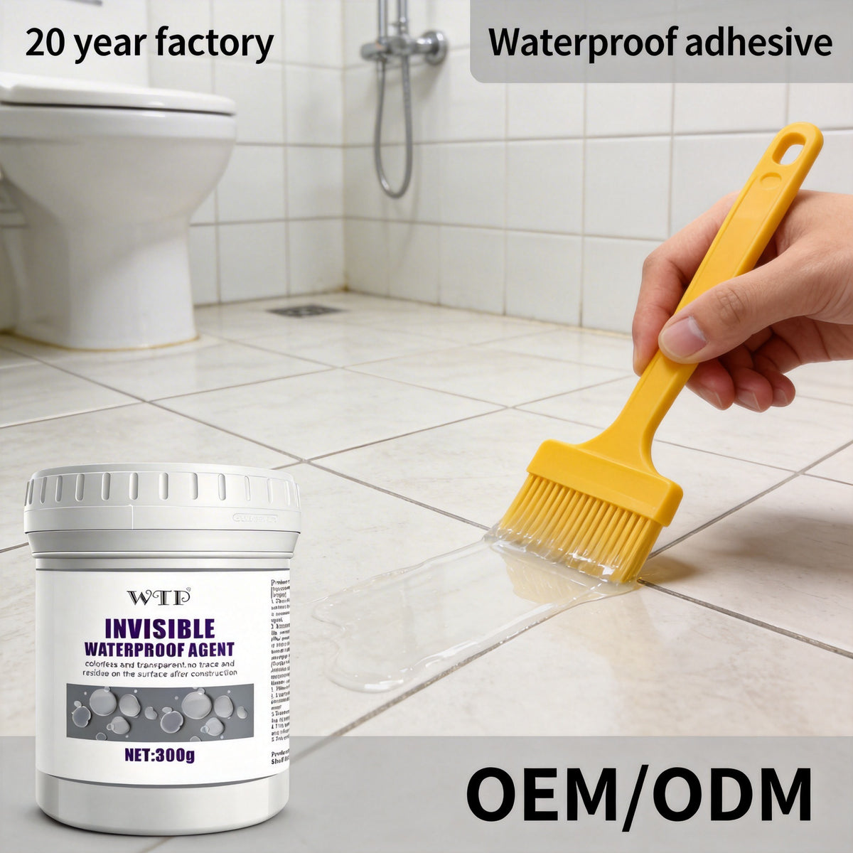 Waterproof Adhesive Glue for Bathroom and Home Storage - Transparent, 100g/300g/500g