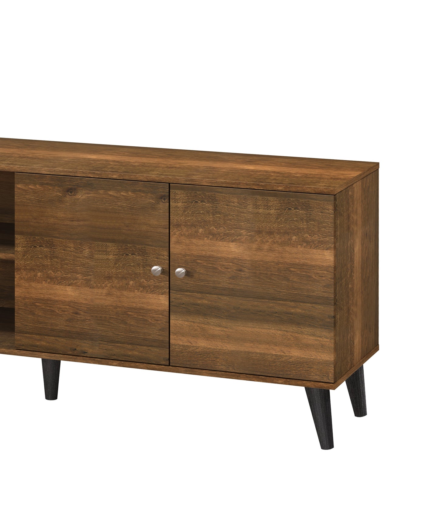 Amidon TV Stand For TVs Up To 63 , With 2 Storage Shelves& 1 Cabinet,
