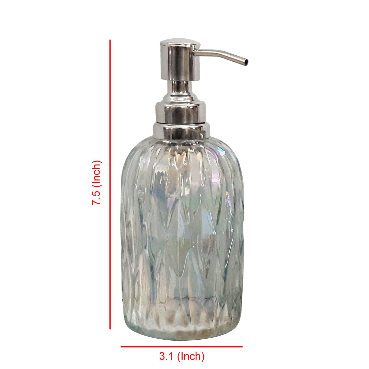 Glass Liquid Soap Dispenser Pump Bottle Bathroom Vanity & Kitchen